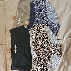 Pink Hipster New w/Tags, 4 Pairs of Large Underwear